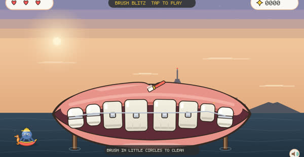 Brush Blitz game screen