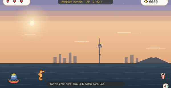 Harbour Hopper game screen