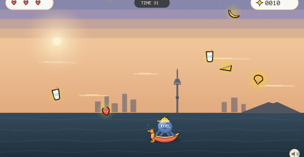 Snack Splash game screen